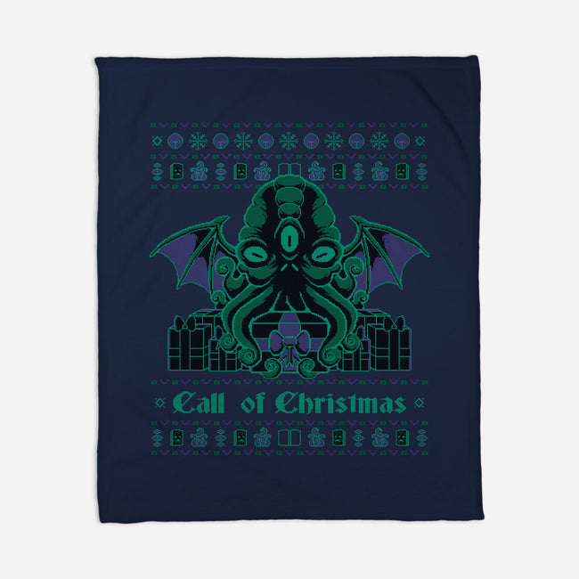 A Lovecraft Christmas-none fleece blanket-xMorfina
