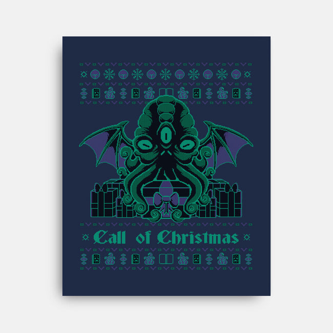 A Lovecraft Christmas-none stretched canvas-xMorfina