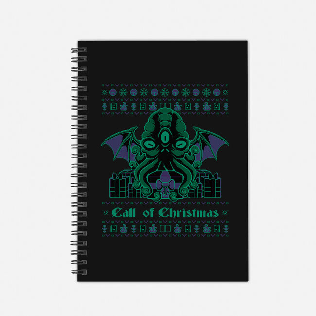 A Lovecraft Christmas-none dot grid notebook-xMorfina
