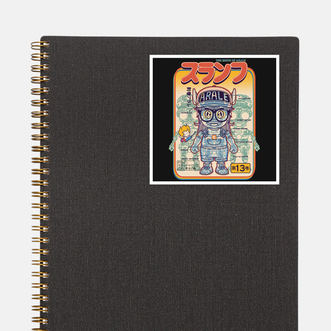 The Birth Of Arale-none glossy sticker-eggzoo