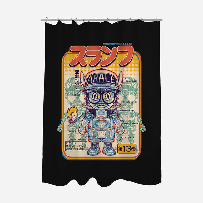 The Birth Of Arale-none polyester shower curtain-eggzoo