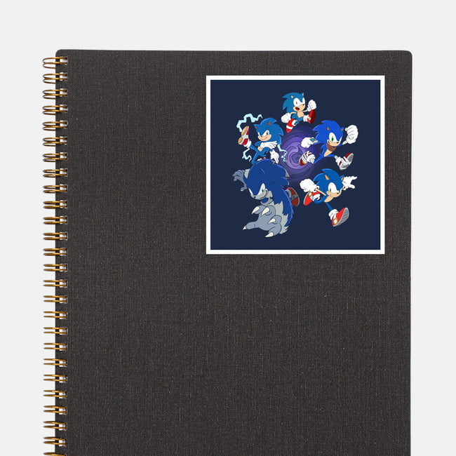 Hedgehog Dimensions-none glossy sticker-amorias