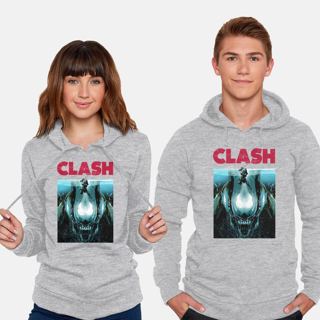 Clash-unisex pullover sweatshirt-clingcling