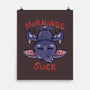 Mornings Suck Bat-none matte poster-TechraNova
