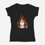 Magic Christmas-womens v-neck tee-Vallina84
