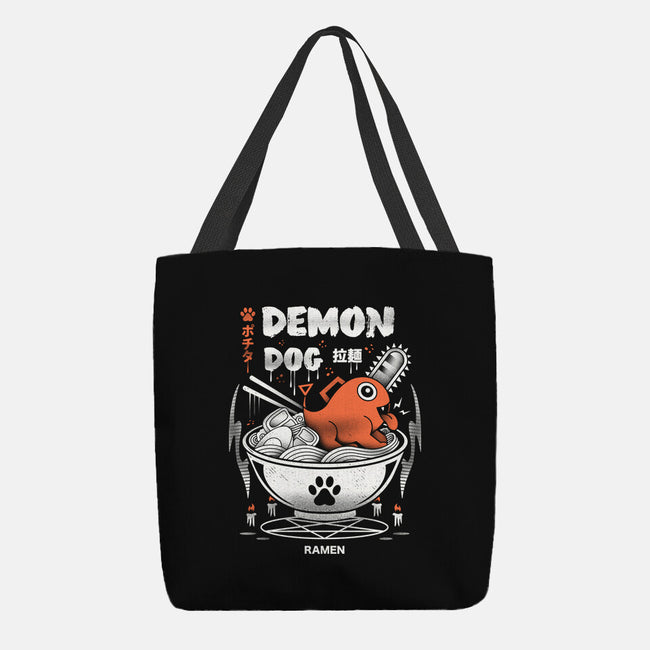 Demon Dog Ramen-none basic tote bag-Logozaste