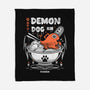 Demon Dog Ramen-none fleece blanket-Logozaste