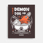 Demon Dog Ramen-none stretched canvas-Logozaste