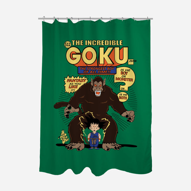 The Strongest Boy-none polyester shower curtain-Rudy