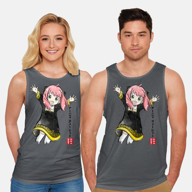 Anya Watercolor-unisex basic tank-DrMonekers