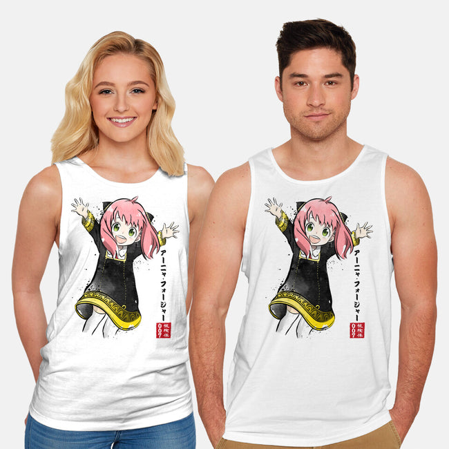 Anya Watercolor-unisex basic tank-DrMonekers
