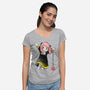 Anya Watercolor-womens v-neck tee-DrMonekers