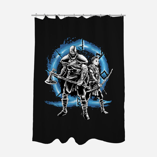 War Family-none polyester shower curtain-Andriu