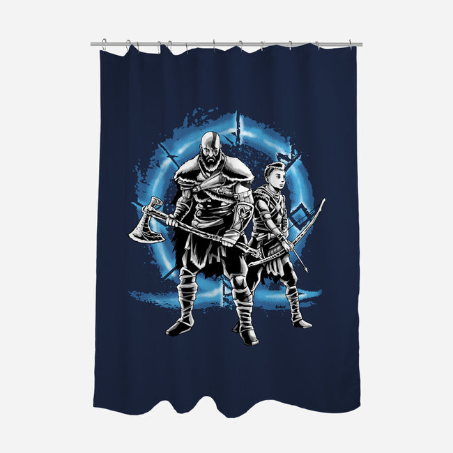 War Family-none polyester shower curtain-Andriu
