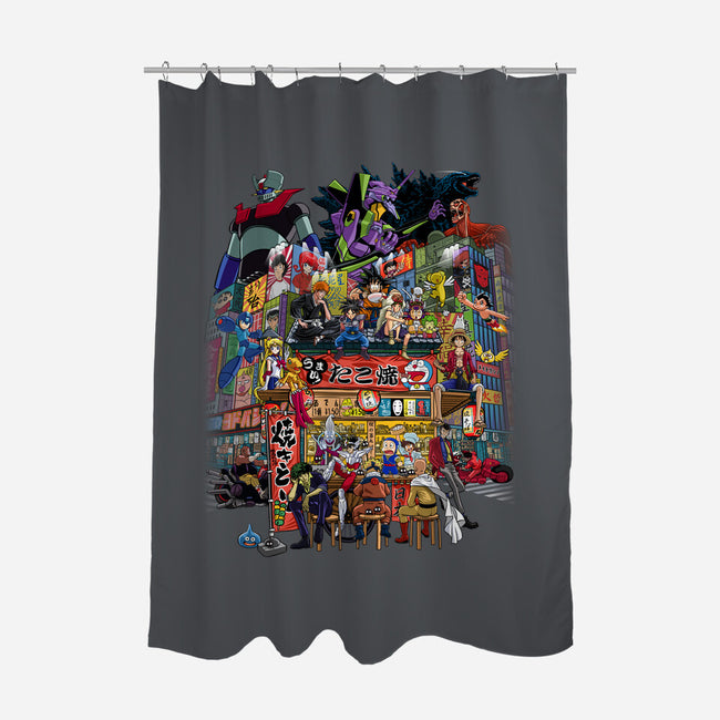 A Normal Day In Japan-none polyester shower curtain-albertocubatas