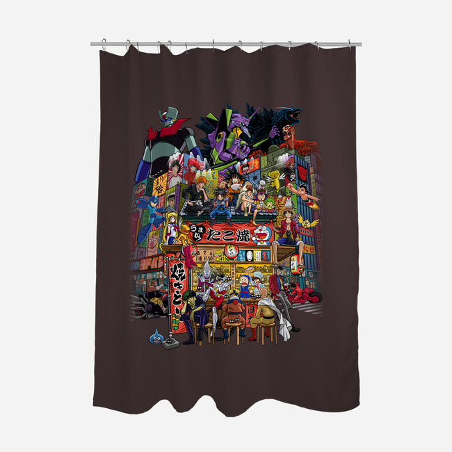 A Normal Day In Japan-none polyester shower curtain-albertocubatas