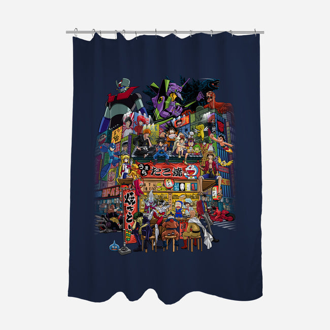 A Normal Day In Japan-none polyester shower curtain-albertocubatas