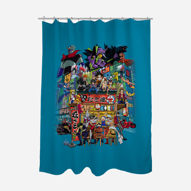 A Normal Day In Japan-none polyester shower curtain-albertocubatas