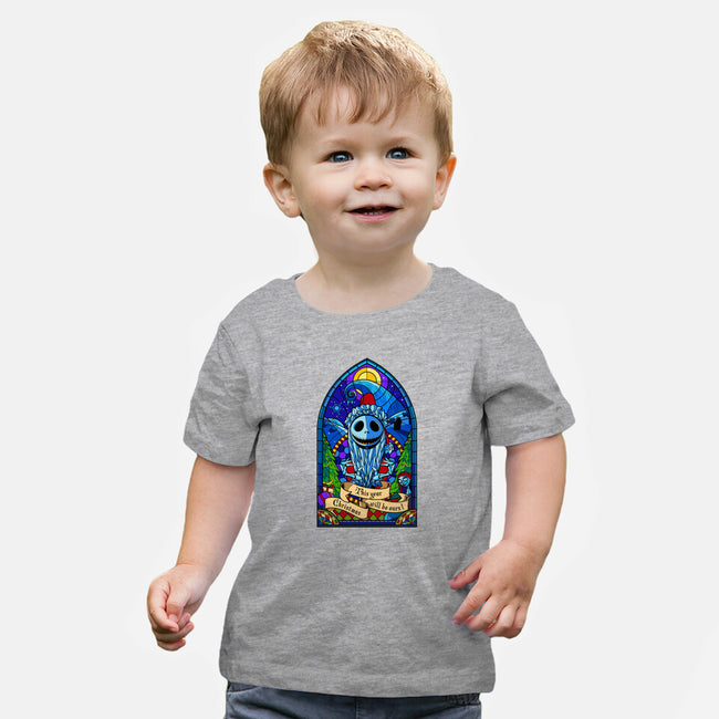 Stained Glass X-Mas-baby basic tee-daobiwan
