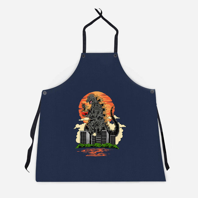 Ramen Kaiju-unisex kitchen apron-daizzystudio