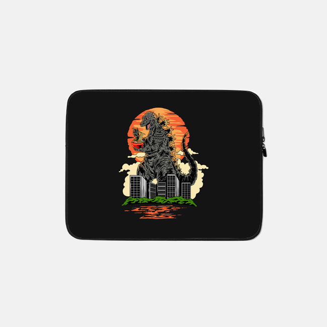 Ramen Kaiju-none zippered laptop sleeve-daizzystudio