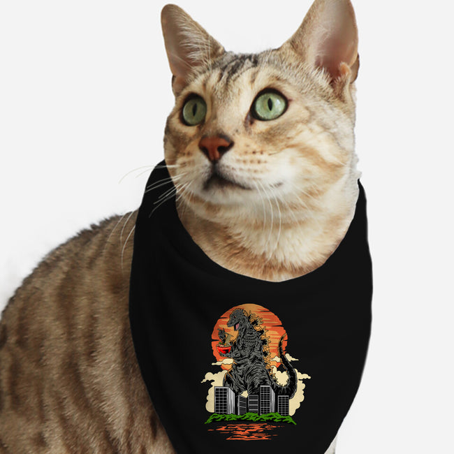 Ramen Kaiju-cat bandana pet collar-daizzystudio