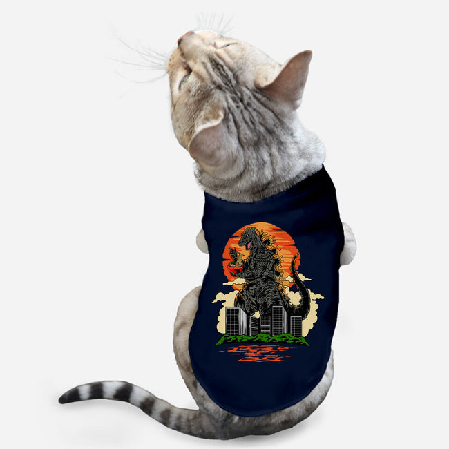 Ramen Kaiju-cat basic pet tank-daizzystudio