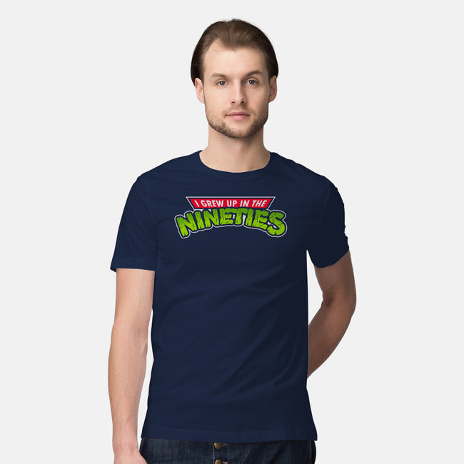 Grew Up In The 90s-mens premium tee-Getsousa!