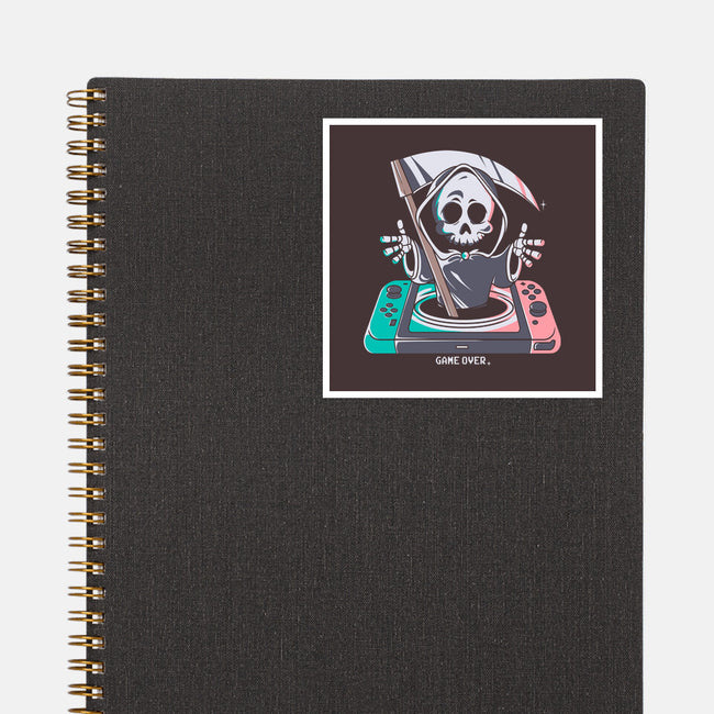 No More Lives-none glossy sticker-Douglasstencil