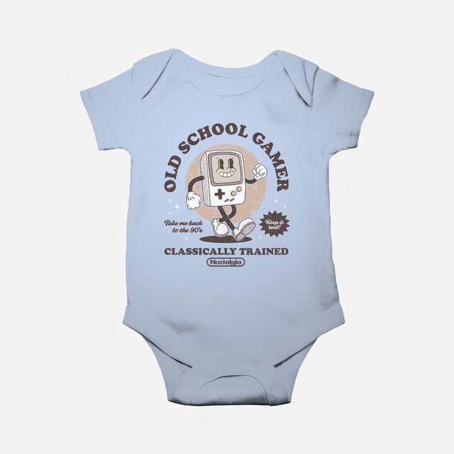 Nostalgic Boy-baby basic onesie-retrodivision