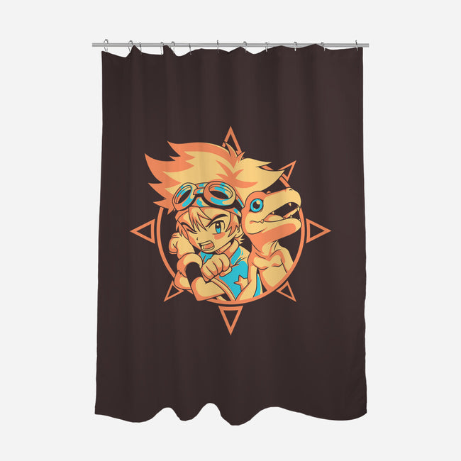 Awakening Of Courage-none polyester shower curtain-Douglasstencil