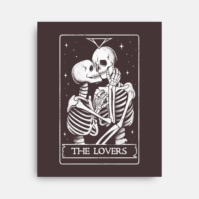The Lovers Tarot-none stretched canvas-eduely