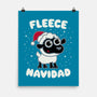 Fleece Navidad-none matte poster-Weird & Punderful