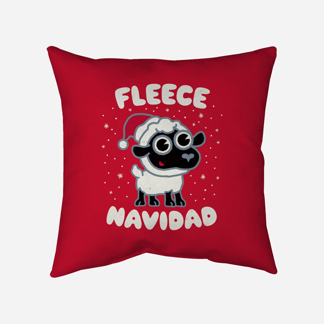 Fleece Navidad-none removable cover w insert throw pillow-Weird & Punderful