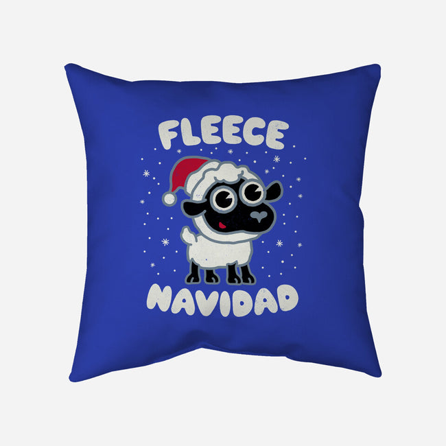 Fleece Navidad-none removable cover w insert throw pillow-Weird & Punderful