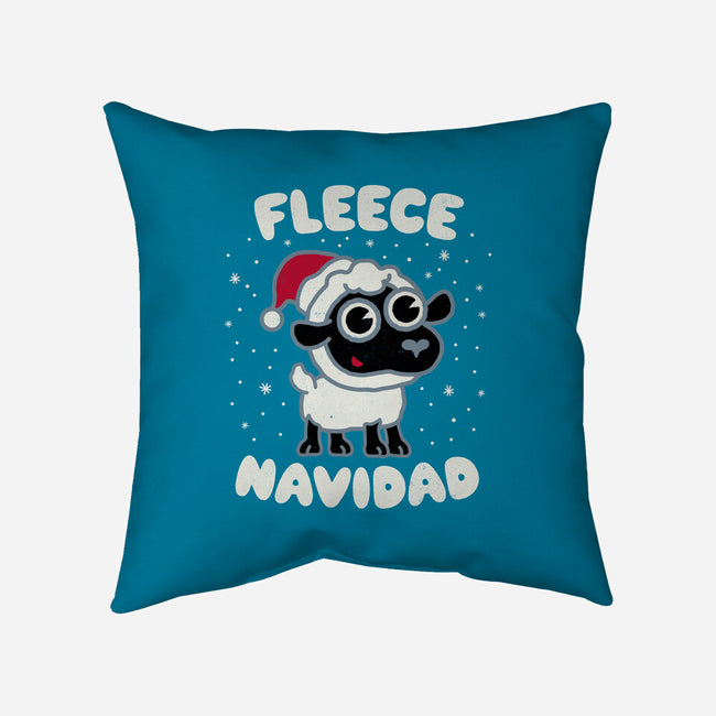 Fleece Navidad-none removable cover w insert throw pillow-Weird & Punderful