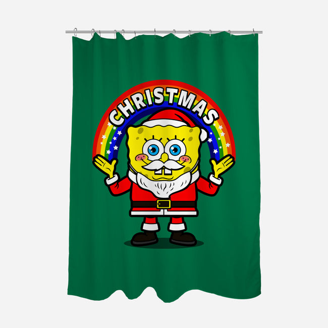 Santa Pants-none polyester shower curtain-Boggs Nicolas