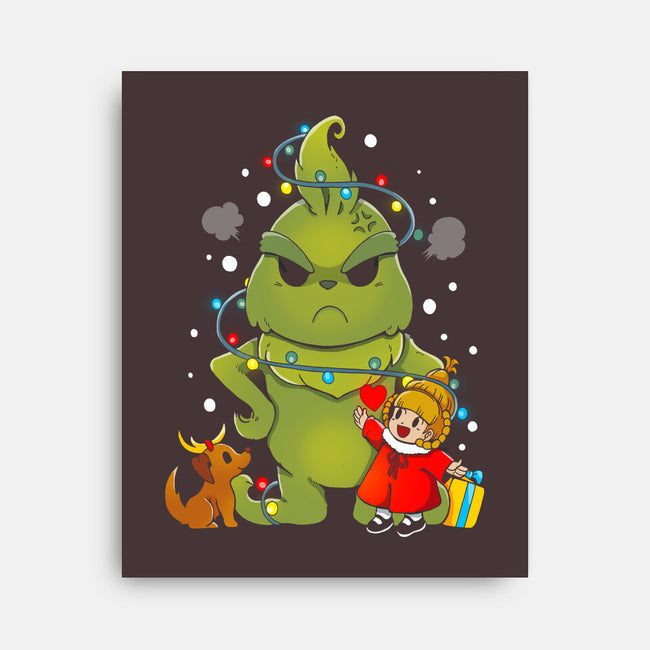 A Grumpy Christmas-none stretched canvas-Vallina84