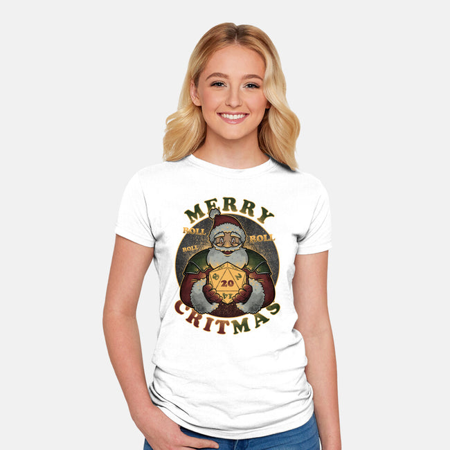 Merry Critmas-womens fitted tee-The Inked Smith