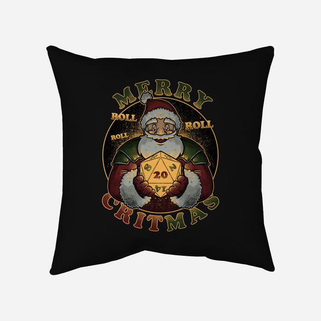 Merry Critmas-none removable cover w insert throw pillow-The Inked Smith