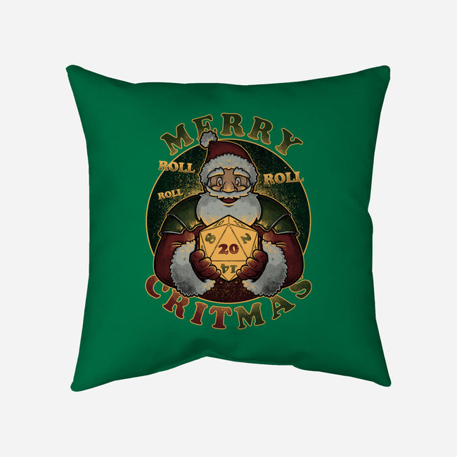 Merry Critmas-none removable cover w insert throw pillow-The Inked Smith