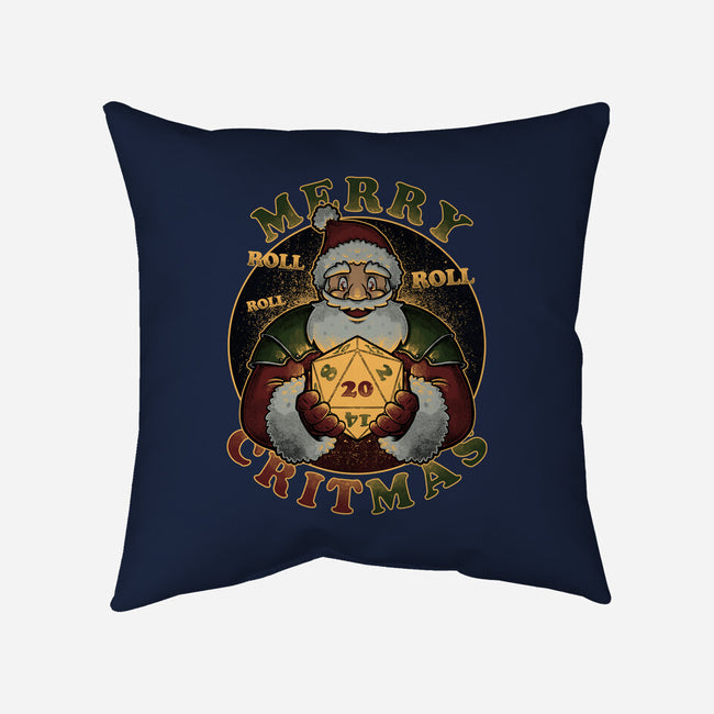 Merry Critmas-none removable cover w insert throw pillow-The Inked Smith