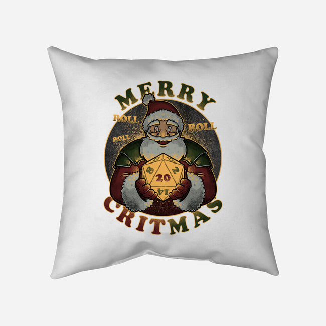 Merry Critmas-none removable cover w insert throw pillow-The Inked Smith