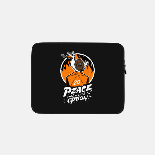 RPG Peace Was Never An Option-none zippered laptop sleeve-The Inked Smith