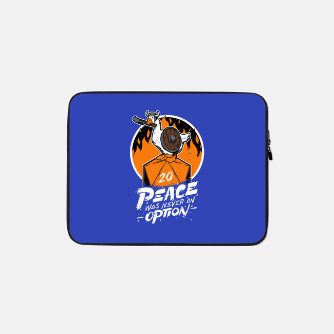 RPG Peace Was Never An Option-none zippered laptop sleeve-The Inked Smith