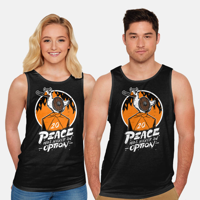 RPG Peace Was Never An Option-unisex basic tank-The Inked Smith