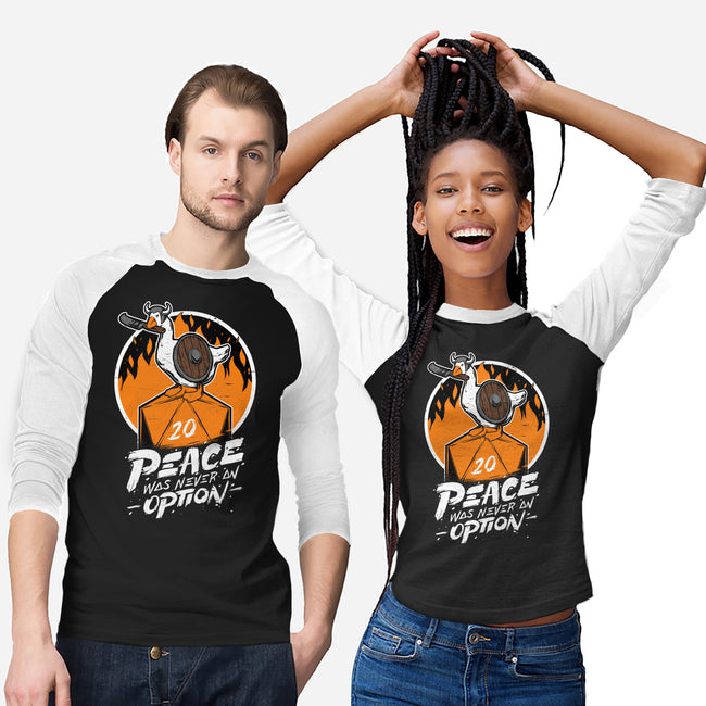 RPG Peace Was Never An Option-unisex baseball tee-The Inked Smith