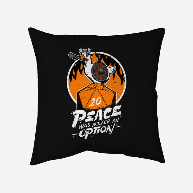 RPG Peace Was Never An Option-none removable cover w insert throw pillow-The Inked Smith