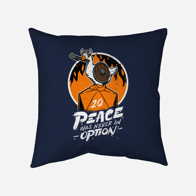 RPG Peace Was Never An Option-none removable cover w insert throw pillow-The Inked Smith