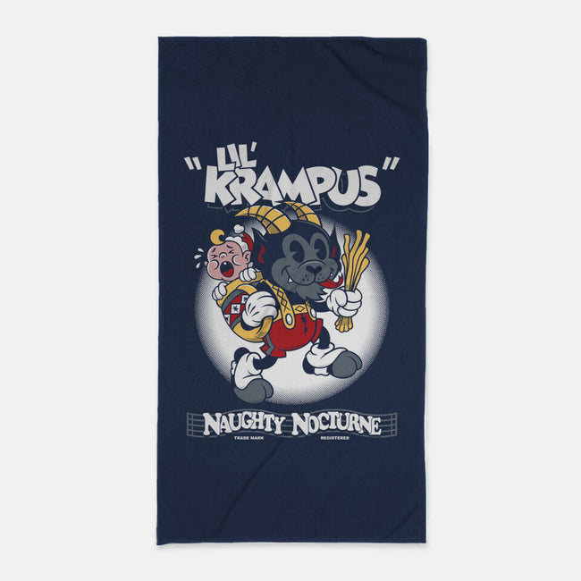 Lil' Krampus-none beach towel-Nemons